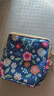 創(chuàng  )衿韓國版創(chuàng  )意零錢(qián)包兒童小物件鑰匙袋可愛(ài)硬幣包女生迷你碎花帆布包 手工蘭方形雙拉 曬單實(shí)拍圖