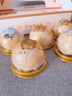 oein蛋黃酥包裝盒圓形打包一次性塑料黑色金色63g80g加高吸塑盒送貼紙 63-80g金色圓形吸塑盒 50只 曬單實(shí)拍圖