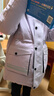 水孩兒（SOUHAIT）童裝男童女童鵝絨服冬季兒童三防厚外套羽絨服 鳶尾紫SHRDND07CR746V20 140 曬單實(shí)拍圖