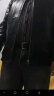 杜森·克莱恩绵羊皮休闲单穿修身男士真皮皮衣棒球服学生装青年上班工装外套 黑色 4XL 实拍图