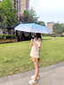 RAINLITE  漸變自動(dòng)太陽(yáng)傘男女兩用折疊晴雨傘防曬防紫外線(xiàn)遮陽(yáng)傘 海鹽藍 10骨+自動(dòng)雙骨+黑膠防曬 曬單實(shí)拍圖