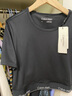 Calvin Klein運動(dòng)【吸濕速干】夏季女士ck提花織帶跑步瑜伽健身短袖T恤上衣 001-太空黑 L 曬單實(shí)拍圖