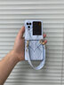 夢(mèng)琪 適用oppo find n3flip手機(jī)殼折疊屏手機(jī)N3Flip保護(hù)套中軸全包防摔時(shí)尚手鏈款輕奢手提女款皮套 oppo find n3【藍(lán)夢(mèng)】丨時(shí)尚手提 曬單實(shí)拍圖