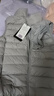雅鹿輕薄羽絨服馬甲女短款外穿背心內搭坎肩秋冬馬夾AP 淺灰 M 曬單實(shí)拍圖