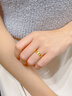 中國黃金（CHINA GOLD）黃金戒指女999足金米字戒指素圈情侶七夕情人節(jié)禮物送女友老婆 11#米字戒指約3.0g 曬單實(shí)拍圖