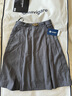 Navigare意大利小帆船黑色百褶裙女士秋季通勤百搭半身裙顯瘦收腰a字裙女 素凈灰 L 曬單實(shí)拍圖