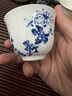 景德鎮官方陶瓷青花白瓷功夫主人杯傳統中式文創(chuàng  )茶杯辦公室泡茶品茗杯套 川上行-雅士茶杯套組 曬單實(shí)拍圖