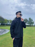 安踏（ANTA）外套男寬松加絨保暖夾克休閑跑步衛(wèi)衣百搭開衫防風連帽運動風衣男 基礎黑【加絨】 L /175 曬單實拍圖