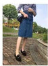 SLYHULI真皮豆豆鞋女2025新款韓版百搭學(xué)生淺口一腳蹬網(wǎng)紅春秋平底單鞋 黑色 39 (245mm) 腳寬腳胖拍大一碼 曬單實(shí)拍圖