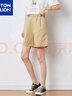 唐獅夏裝女休閑褲中短褲褲子女 烘焙咖（三批） L 曬單實(shí)拍圖