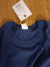 大魚(yú)界線(xiàn) 夏季新款情侶裝夏裝短袖T恤男女韓版潮流學(xué)生寬松上衣服男薄 深藍色 XL（130-145斤） 曬單實(shí)拍圖