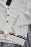 TOMMY HILFIGER25春夏新款男裝純棉肌理V領慵懶寬松美式風毛衣針織開衫外套 米白色Z00 M （推薦：135-150斤） 曬單實拍圖