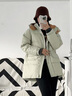 金羽杰冬季新款超輕保暖加厚羽絨服女中款寬松休閑都市面包服Y23802320 薄荷綠 M 適合130斤以下 曬單實(shí)拍圖