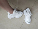 小回力家品牌軟皮內增高女鞋2026春秋新款時(shí)尚老爹鞋皮面休閑運動(dòng)鞋增高鞋 白色 37 曬單實(shí)拍圖