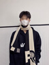 Charm Kendo圍巾男秋冬季百搭高檔保暖穿搭輕奢風(fēng)生新年生日禮物送男生 送男朋友實(shí)用老公 黑色 曬單實(shí)拍圖