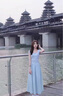 棉致短袖連衣裙女夏季新款溫柔風(fēng)法式收腰氣質(zhì)廣州十三行長(cháng)裙 藍色【00772高品質(zhì)28】 L 110-125斤 曬單實(shí)拍圖