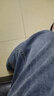 酷萬(wàn)直筒牛仔九分褲男寬松彈力哈倫男大碼胖子彈性男生松緊腰9分褲 淺藍色6321 3XL (195-215斤) 曬單實(shí)拍圖