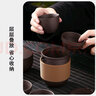陶福氣紫砂旅行茶具套裝便攜式泡茶器家用戶(hù)外出差露營(yíng)旅游茶壺快客茶杯 紫砂貓耳快客杯（1壺4杯） 曬單實(shí)拍圖