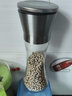 源恒協(xié) 不銹鋼胡椒研磨器玻璃研磨瓶花椒粉現磨胡椒粉粗海鹽廚房家用手動(dòng) 304不銹鋼矮款1只 曬單實(shí)拍圖