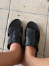 柯盾（KEDUN）男士拖鞋外穿夏季真皮一字拖男時(shí)尚休閑軟底防滑透氣潮室外沙灘鞋 黑色 43 曬單實(shí)拍圖