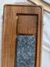 容山堂重竹烏金石茶盤(pán)家用功夫茶具小茶臺瀝水茶托盤(pán) 重竹烏金石茶盤(pán)-瀾溪61*21 曬單實(shí)拍圖