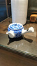 美濃燒（Mino Yaki）側(cè)把泡茶壺2024新款茶水分離耐高溫煮茶日式進(jìn)口下午茶茶具 染付山茶-大容量 曬單實拍圖