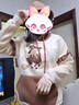 歐穎慕女童衛衣秋冬9-12女孩衣服新款網(wǎng)紅中大童女裝加絨加厚休閑兩件套 A1卡其女巫上衣_Q1杏色小熊長(cháng)褲 150(建議140-150cm重62-80斤) 曬單實(shí)拍圖