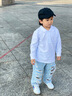羅蒙男童polo衫長袖翻領(lǐng)t恤春秋中大兒童白色打底衫小學(xué)生校園服飾女 純白色 130 曬單實拍圖