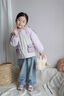 班喜迪女童棉服冬季新款寶寶加厚保暖加絨棉衣夾棉外套兒童冬裝童裝衣服 紫色 110 cm 曬單實(shí)拍圖