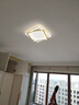 丹尼詩燈具廣東中山客廳燈簡約現(xiàn)代大氣led吸頂輕奢家用房間臥室燈X8156 黑色60cm-74瓦 白光 曬單實拍圖