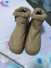 大東秘語(yǔ)東北雪地靴女2025新款冬加絨加厚保暖棉鞋防水防滑抗寒美拉德短靴 卡其色 41 曬單實(shí)拍圖