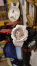 卡西歐CASIO女表G-SHOCK/BABY-G少女時(shí)代冰韌系列防水雙顯多功能運動(dòng)表 BA-110-7A1   玫瑰白金 曬單實(shí)拍圖