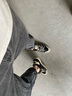 笠足典春秋薄皮面透氣高幫板鞋男鞋新品休閑鞋男士個性百搭韓版高幫鞋 杏色四季款 39運動鞋碼 曬單實拍圖