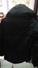 鴨鴨秋冬新品短款羽絨服女加厚立領(lǐng)連帽面包服寬松保暖韓版泡芙外套潮 黑色 L （建議140-160斤） 曬單實(shí)拍圖