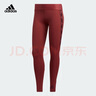 阿迪達斯 （adidas）瑜伽褲女褲子新款戶(hù)外跑步運動(dòng)褲透氣健身休閑褲緊身褲長(cháng)褲 GC8178醬紫 S 曬單實(shí)拍圖