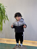 幼歌（YOUGE） 嬰幼兒連帽加絨加厚運動(dòng)夾棉外套撞色松緊休閑褲 米奇外套 80 cm 曬單實(shí)拍圖