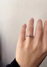 海卡依18K金鉆石戒指女雙色戒指求婚結(jié)婚一克拉婚戒送老婆情人節(jié)禮物  SI/小瑕 F-G/優(yōu)白（主鉆20分） 曬單實拍圖