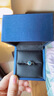 GEM STONE KING55分藍鉆石戒指10K金鉆石顯鉆鉆戒求婚結婚訂婚生日禮物送女友 美5號=10號 曬單實拍圖