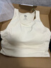 蕉下（beneunder）背心女夏季百搭無(wú)痕吊帶背心帶Bar可外穿打底背心情人節禮物 珍珠杏 S (85) 155/80 曬單實(shí)拍圖