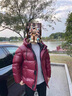 袋鼠男裝連帽羽絨服男時(shí)尚亮面休閑面包服中青年男士加厚保暖防寒外套 紅色 L (175) 建議125斤-140斤 曬單實(shí)拍圖