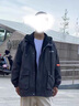 真維斯夾克男春秋季2025新款大碼學(xué)生工裝夾克寬松潮牌痞帥休閑外套男士 黑色302春秋款（斜插口袋） XL 曬單實(shí)拍圖