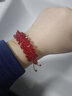 俏物俏女生日禮物送愛(ài)人走心禮物情人節禮物仿水晶手鏈飾品手工編織手飾 本命年大紅色 曬單實(shí)拍圖