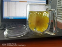 明尚德雙層玻璃咖啡杯馬克杯水杯男女辦公杯高硼硅隔熱雙層牛奶杯待客杯 方克杯300ML+杯蓋 曬單實(shí)拍圖