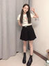 斤慕簡約百搭馬丁靴女款短靴女秋單靴靴子中筒靴切爾西女靴煙筒靴 切爾西短靴【37碼】黑色 曬單實(shí)拍圖