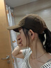 Charm Kendo棒球帽女士防曬深頂大頭圍男女情侶復(fù)古鴨舌帽刺繡帽子顯臉小 咖啡棕 生日禮物送女友 曬單實(shí)拍圖