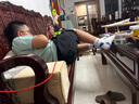 特步（XTEP）童裝男童短褲夏季新款兒童休閑中大童速干運(yùn)動(dòng)褲 深?yuàn)W藍(lán)【小logo】 165 cm 曬單實(shí)拍圖
