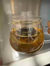 京悠雨德國高硼硅玻璃泡茶壺耐高溫加厚茶水分離家用小花茶壺 壺(加厚) 400ml 501mL(含)-600mL(含) 曬單實拍圖