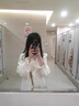 沐霓2025年春夏新款連衣裙高級(jí)感女裝法式氣質(zhì)顯瘦長裙女學(xué)生仙女裙 學(xué)院風(fēng)寬松顯瘦杏色M 85-100斤 曬單實(shí)拍圖