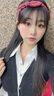 向晚 可愛優(yōu)雅蝴蝶結(jié)發(fā)箍女百搭頭飾外出壓碎發(fā)頭箍發(fā)箍 酒紅色 曬單實拍圖