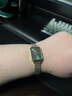 丹尼爾惠靈頓（DanielWellington）dw手表女 復古小方表石英女士手表歐美腕表 生日禮物送女友 經(jīng)典小綠表+黑色皮革表帶 曬單實(shí)拍圖
